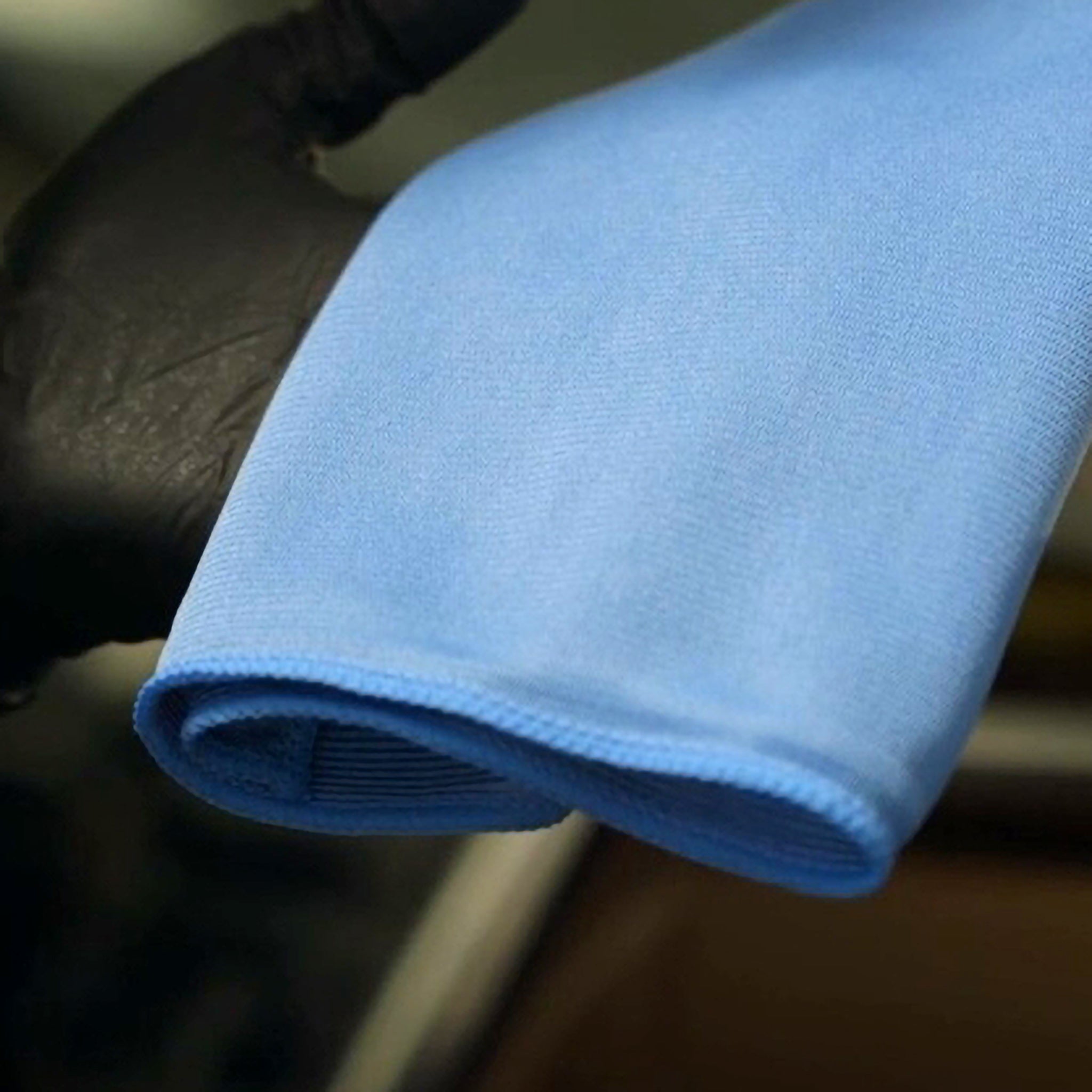 Blue Microfibre Glass Towels