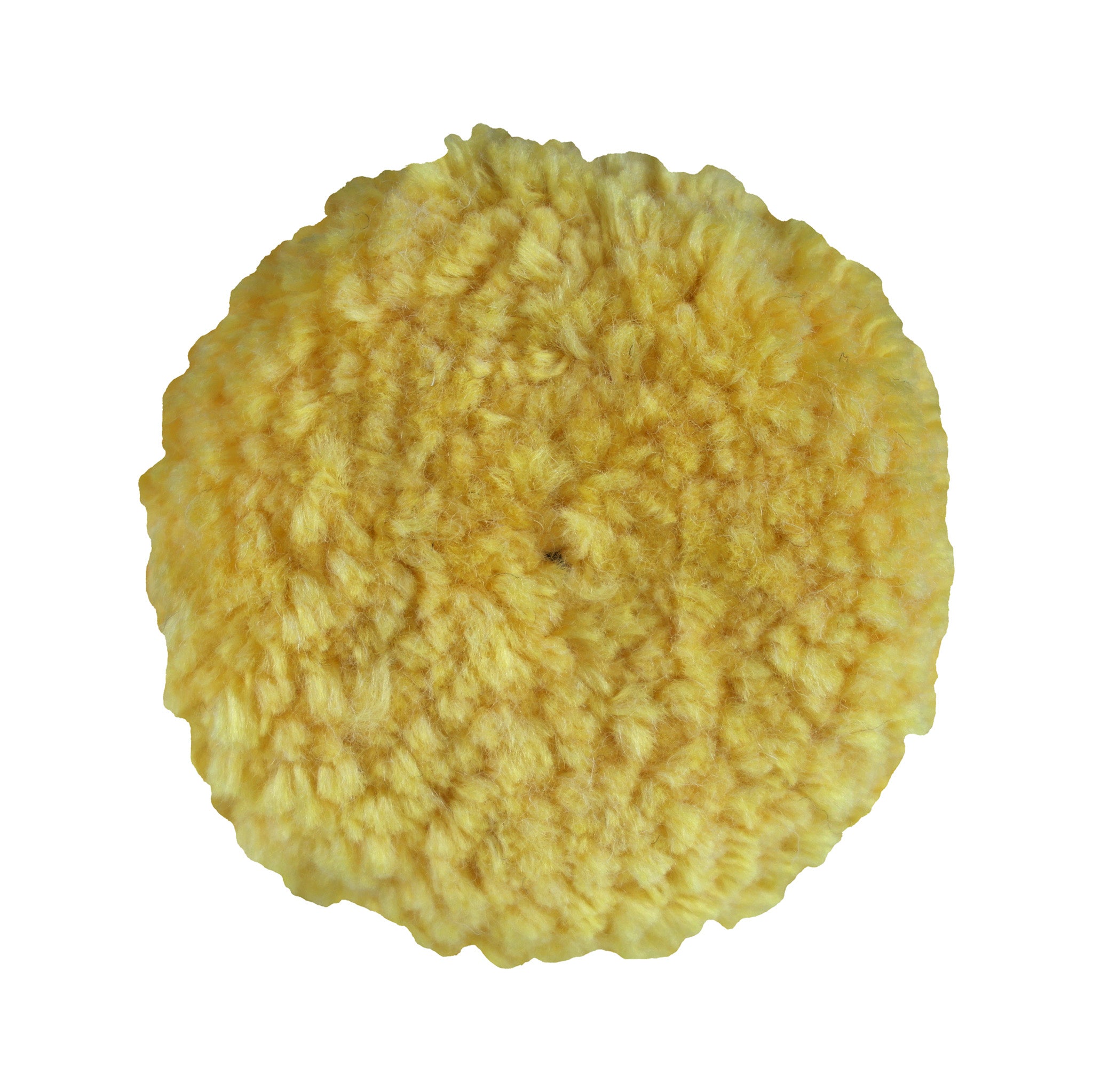 3" Yellow Wool Blend (4 Ply Twist) Grip Wool Pad - Polishing
