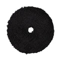 6" Black Standard Microfibre Pad with Black Foam Interface - Finishing