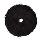 6" Black Standard Microfibre Pad with Black Foam Interface - Finishing