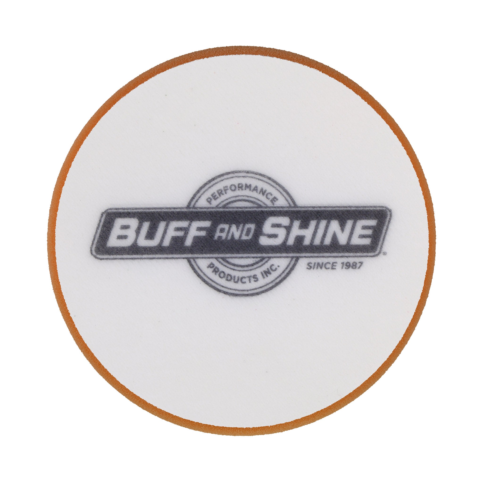 6" Orange High Density Standard Foam Pad - Heavy Polishing