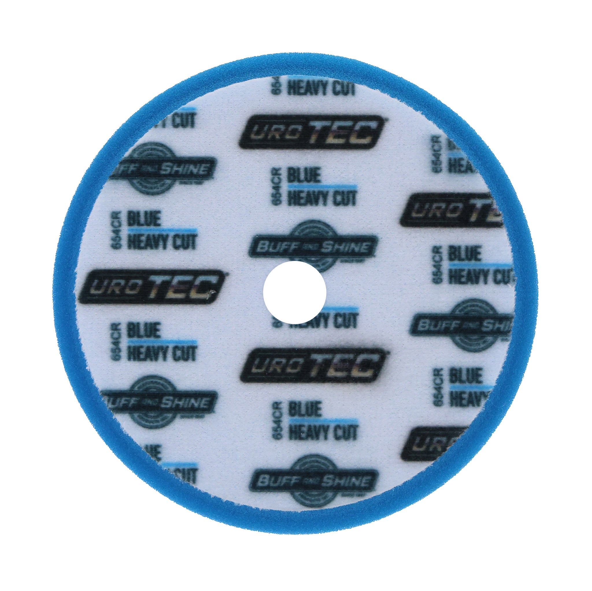 6" Blue Coarse URO TEC® Foam Pad - Heavy Cut