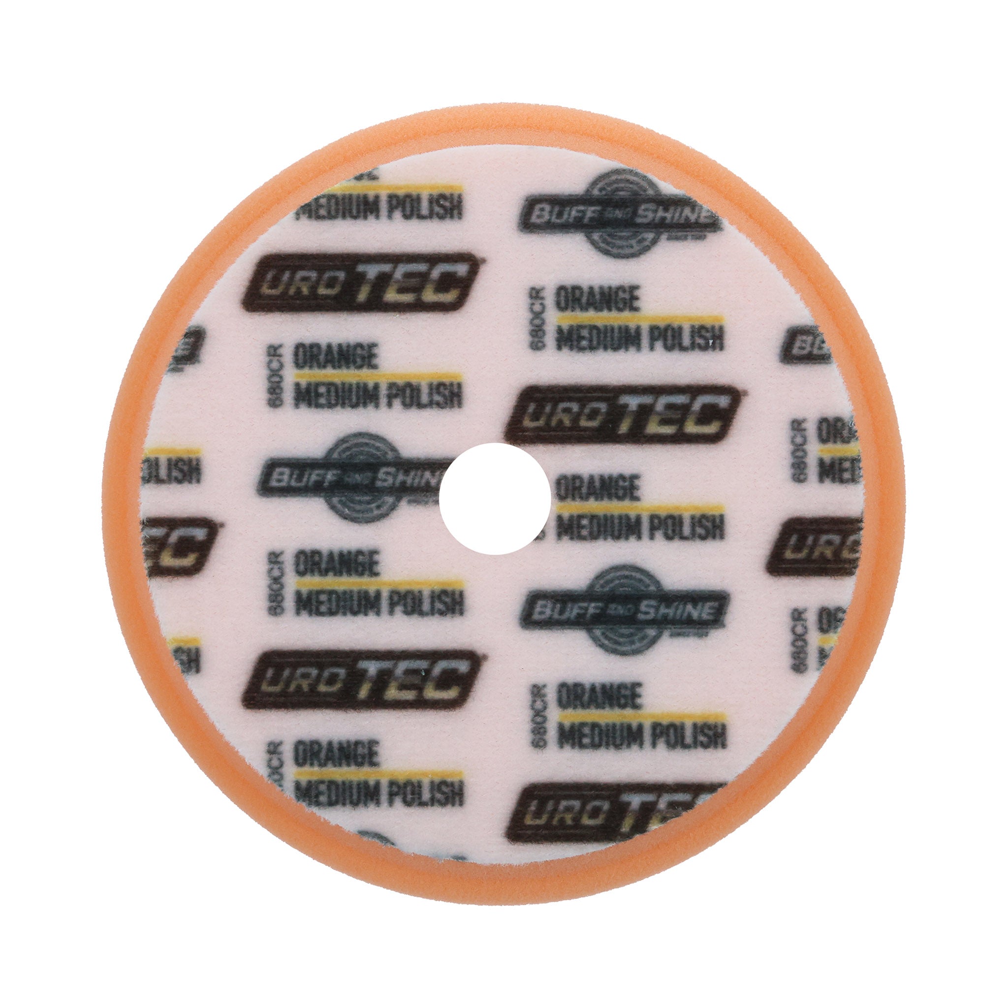 6" Orange URO TEC® Foam Pad - Medium Polishing
