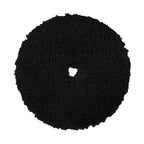 6" Black Standard Microfibre Pad with Orange Foam Interface - Cutting