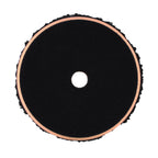 6" Black Standard Microfibre Pad with Orange Foam Interface - Cutting