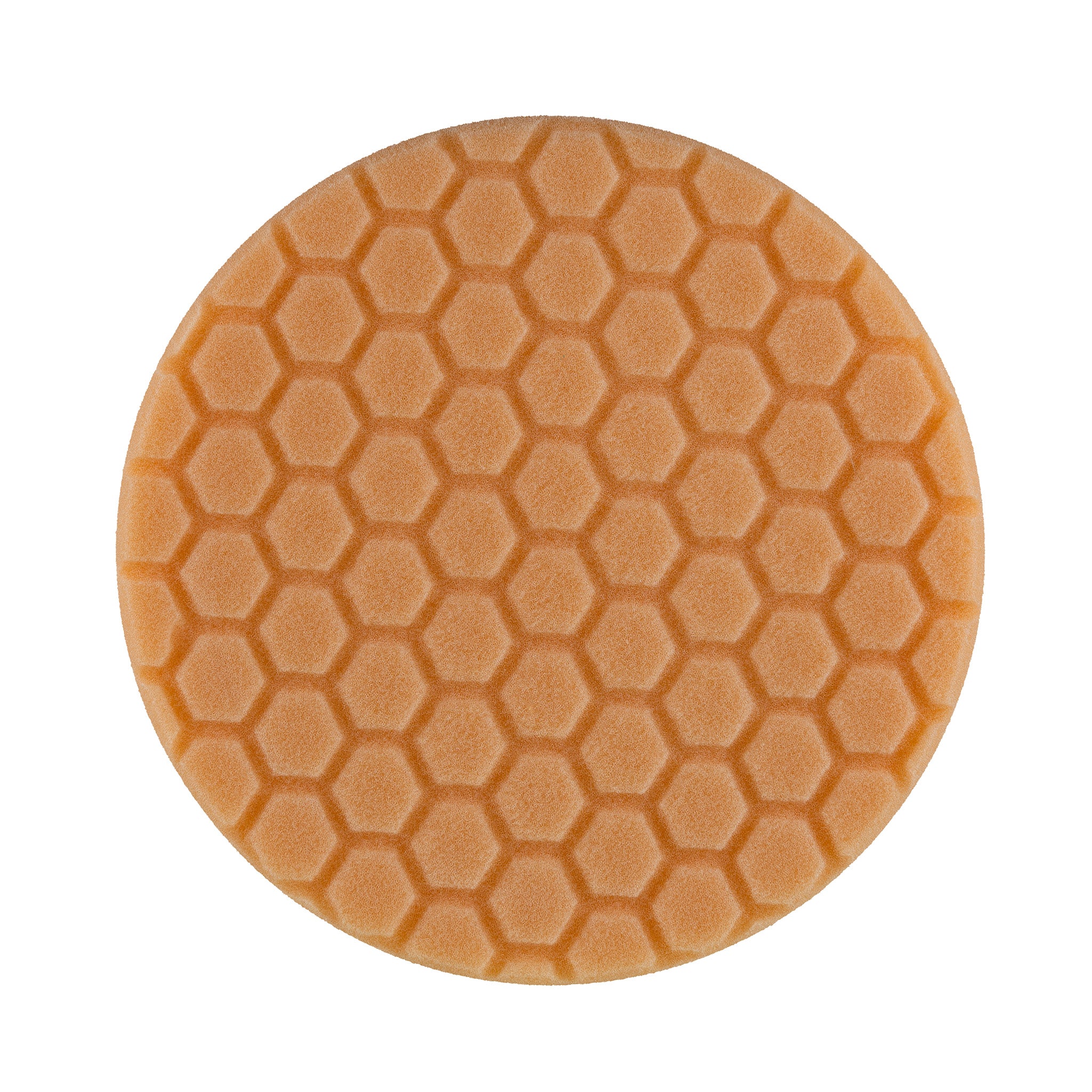 6" Orange High Density Foam Centre Ring Pad (Hex Face) - Heavy Polishing