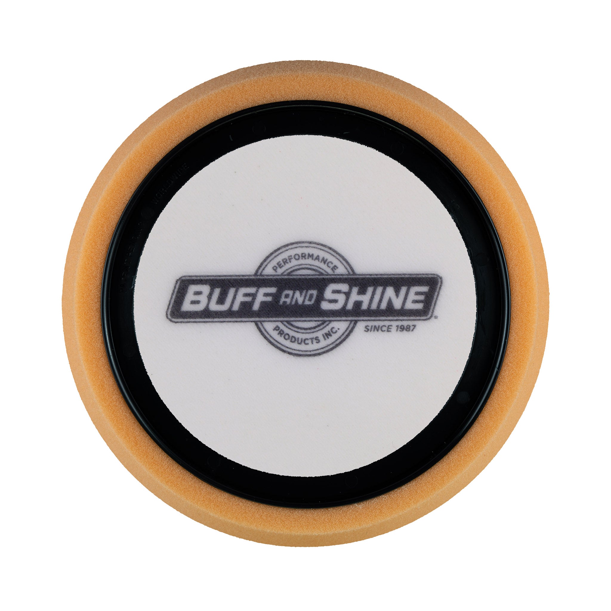 6" Orange High Density Foam Centre Ring Pad (Hex Face) - Heavy Polishing