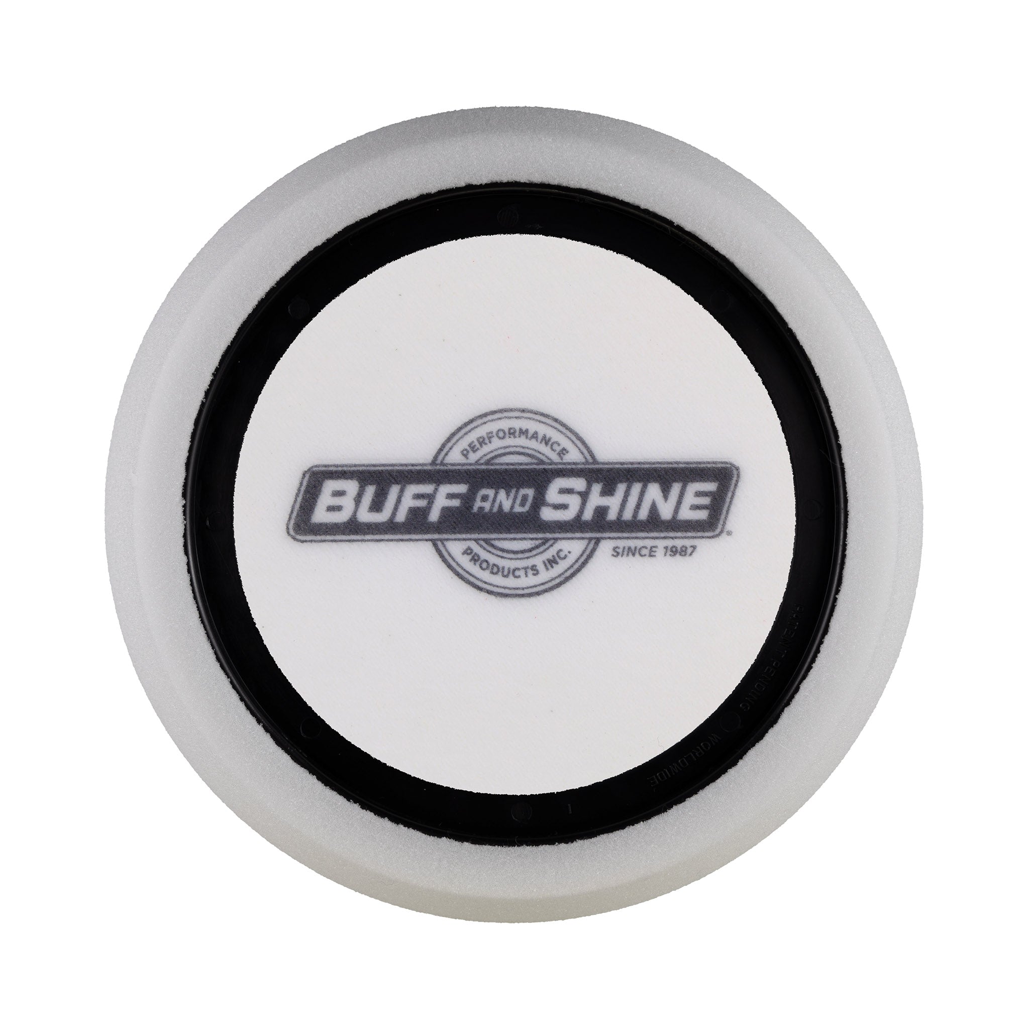 6" White High Density Foam Centre Ring Pad (Hex Face) - Polishing