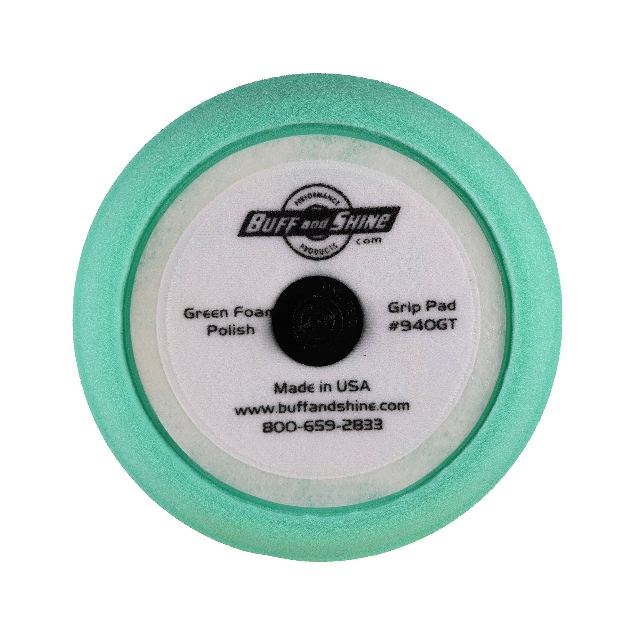 9" Green Soft Contour Foam Pad - Medium Cut