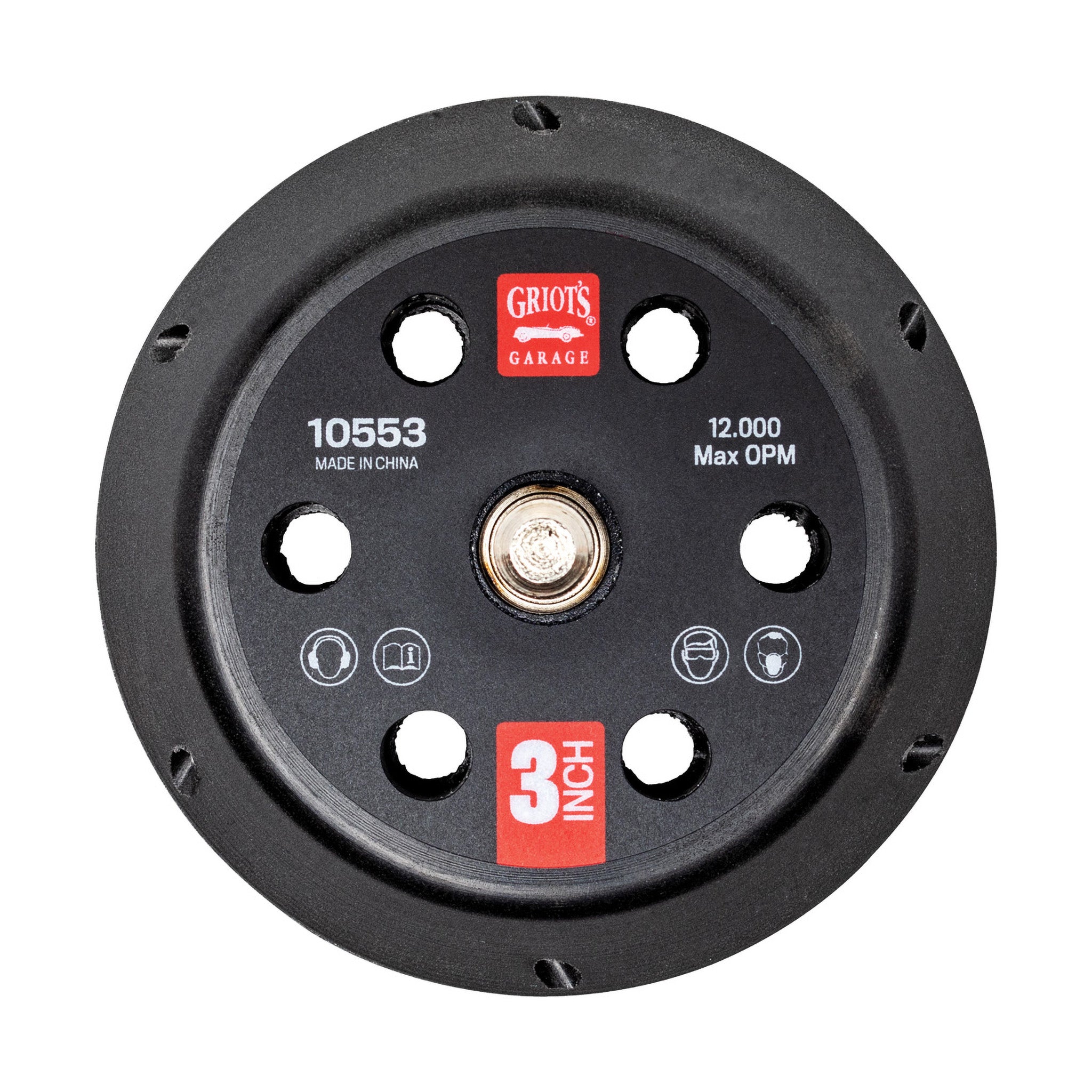 3" Vented Orbital Backing Plate